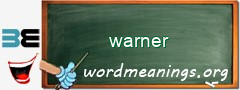 WordMeaning blackboard for warner